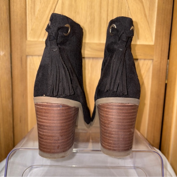 Dr. Scholl's Black Ankle Boots with Side Zipper Size 8 - Picture 7 of 8